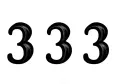 "333" tattoo design idea