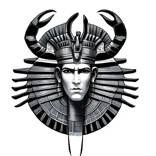 Osiris Egyptian God Zodiac Sign Scorpio November 2, 2001 tattoo design idea