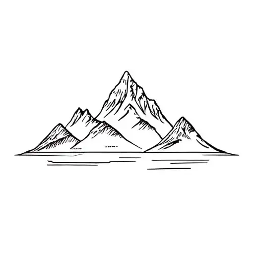 the Lake District Mountains Tattoo tattoo design idea
