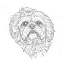 a shih tzu tattoo design idea