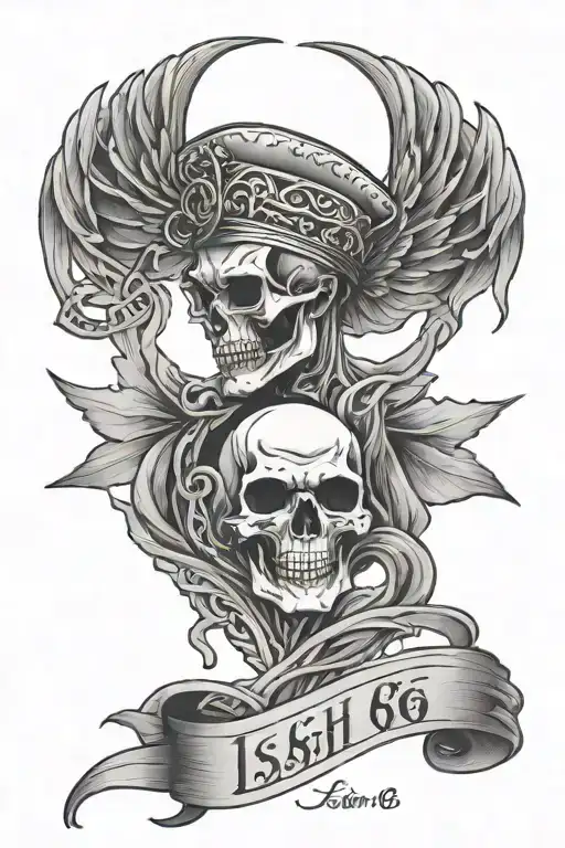 isaiah 9:6 with lowrider pin striping tattoo design idea