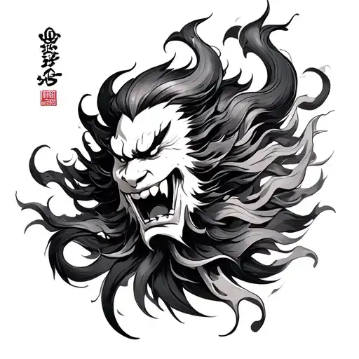 Raijin tattoo design idea