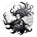 Raijin tattoo design idea