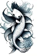 koi fish tattoo design idea