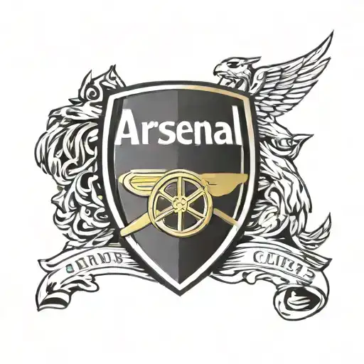 arsenal football club crest tattoo design idea