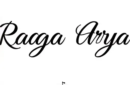 "Raaga Arya" tattoo design idea