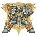 space marine tattoo design idea