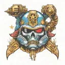 space marine tattoo design idea