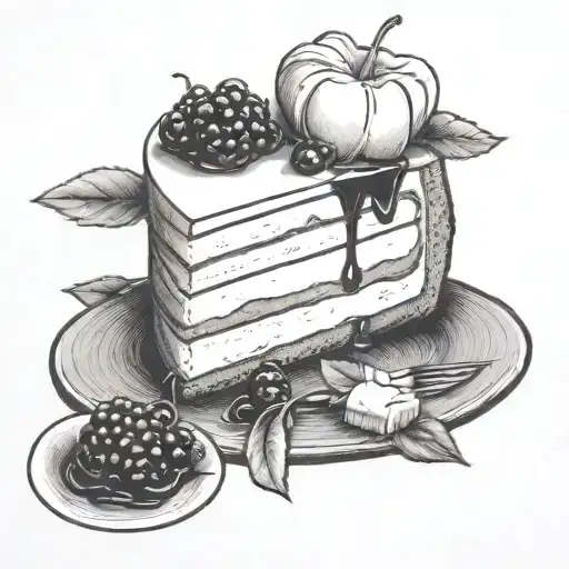 New York Cheesecake tattoo design idea