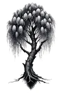 willow tree tattoo design idea