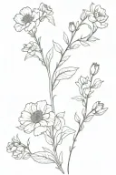spine tattoo featuring the january, march, october and december birth flowers  tattoo design idea