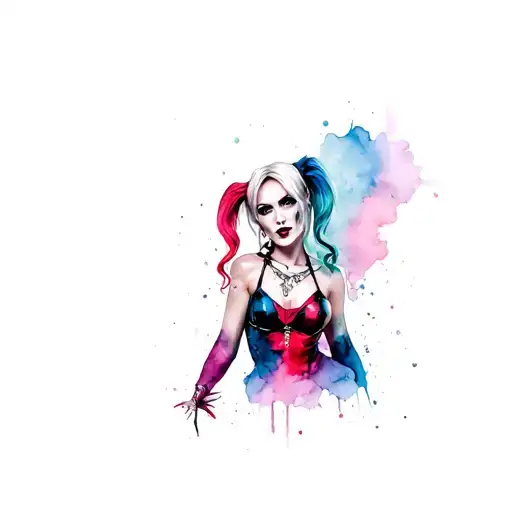 Harley Quinn tattoo design idea