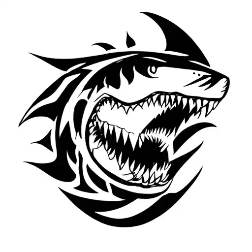 Motif: Tattoos related to strength and bravery, such as:Shark teeth, symbolizing strength, protection, cunning, and lea tattoo design idea