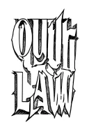 "Outlaw" outlaw font going vertically tattoo design idea