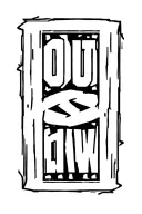 "Outlaw" outlaw font going vertically tattoo design idea