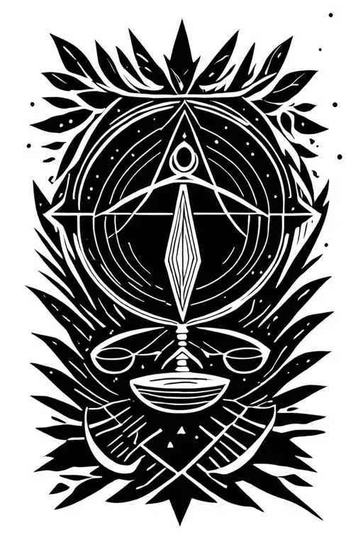 Libra virgo aries scorpio sign in one theme fine line  tattoo design idea
