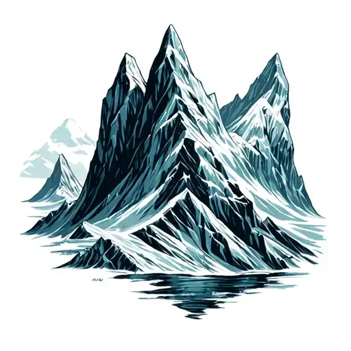 Glacier tattoo design idea