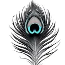 PEACOCK feather  tattoo design idea