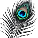 PEACOCK feather  tattoo design idea
