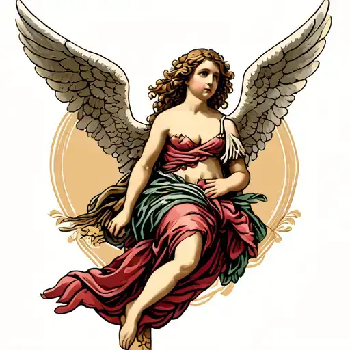 Biblically Accurate Angels tattoo design idea