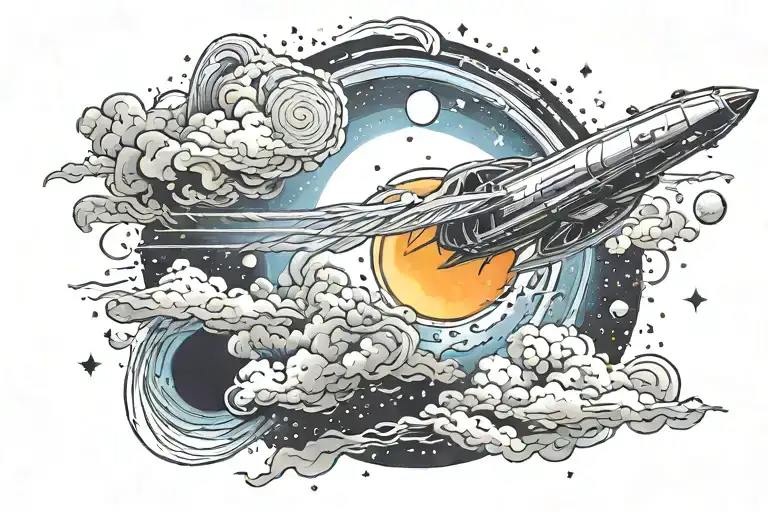 comet 💫 tattoo design idea