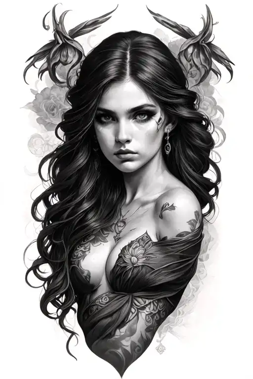 Lilith tattoo design idea