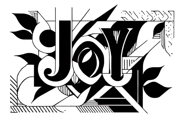 joy tattoo design idea