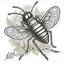 cricket insect tattoo design idea