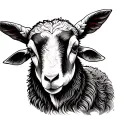 Lamb tattoo design idea