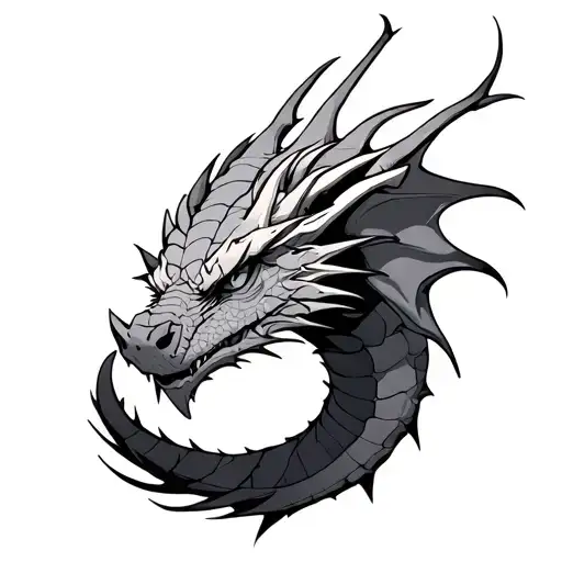 light dragon from zelda tattoo design idea