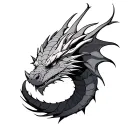 light dragon from zelda tattoo design idea