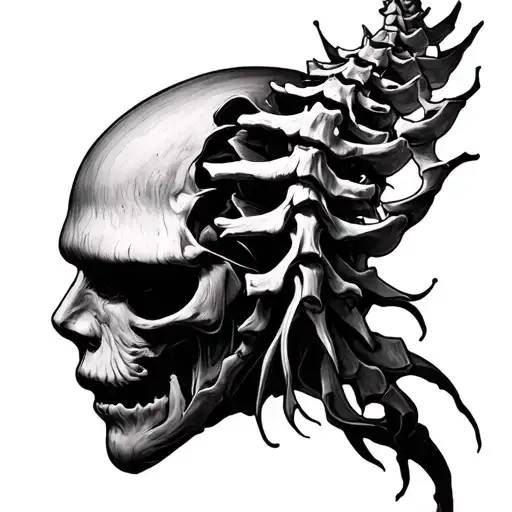 spine tattoo design to unlock hidden knowledge to ascension to highest degree  tattoo design idea
