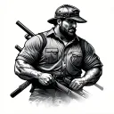 Lineman tattoo design idea