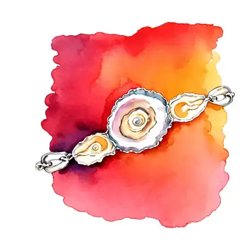 oyster bracelet tattoo. tattoo design idea