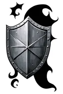 Crusader Shield tattoo design idea