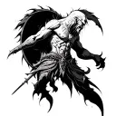 tyr from god of war games.  tattoo design idea