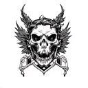 winner of enemies  tattoo design idea