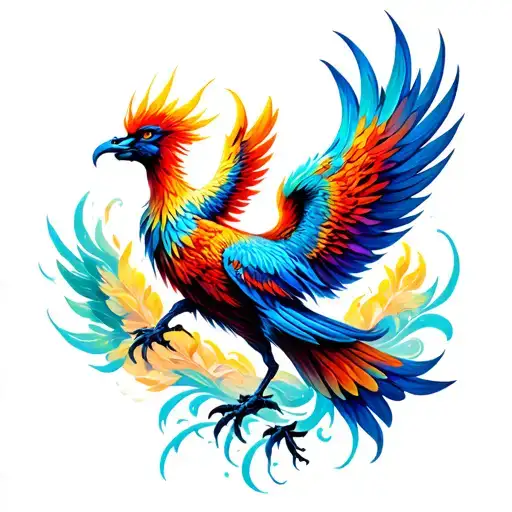 phoenix color tattoo tattoo design idea