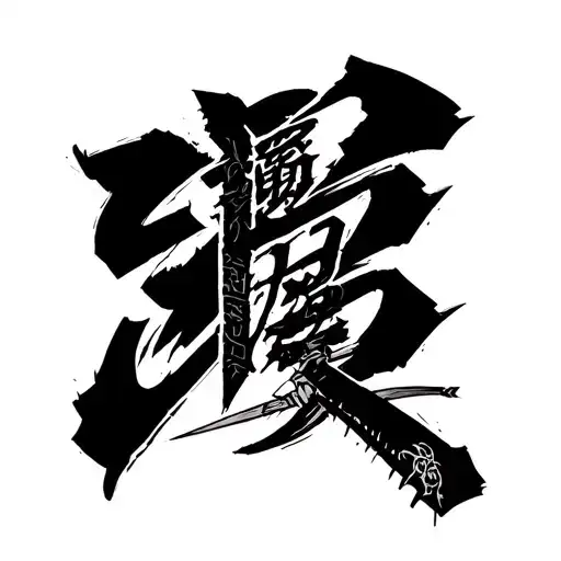 Cyberpunk 2077 "Samurai logo" tattoo design idea