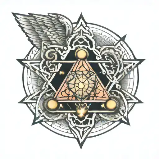 Metatron's cube tattoo design idea