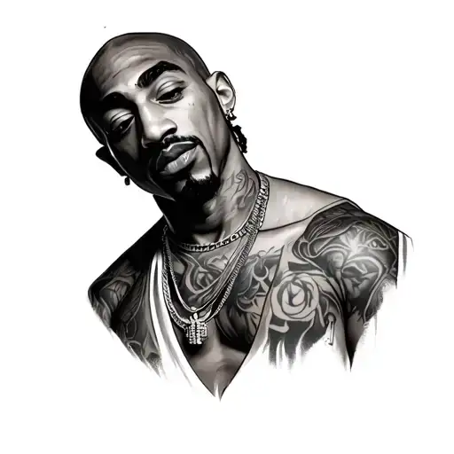 2pac tatto to have on your neck tattoo design idea