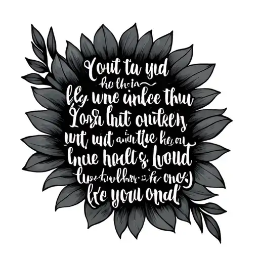 bible verse Proverbs 3:5 6 tattoo design idea