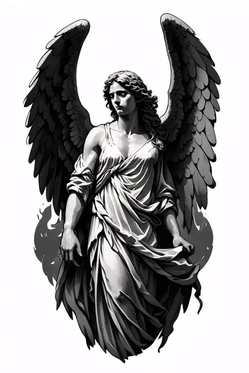 archangel raphael arm tattoo tattoo design idea