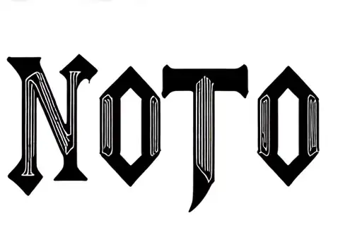 "NOTO" tattoo design idea