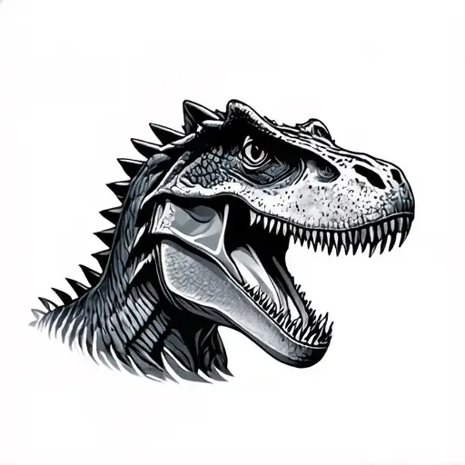 Jurassic park velociraptor tattoo design idea