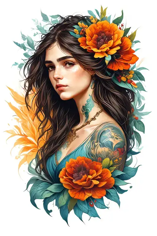resilience brave strong tattoo design idea