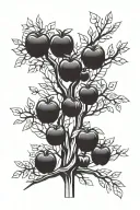 apple tree tattoo design idea