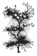 apple tree tattoo design idea