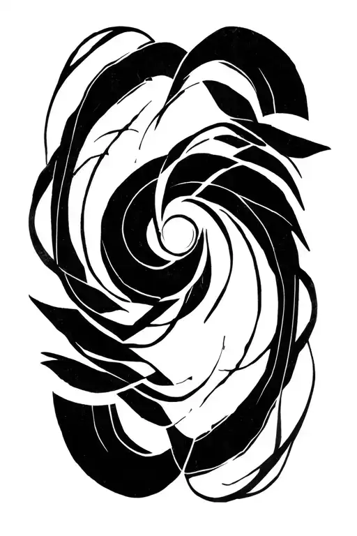 nihilism aesthetic black tattoo design idea