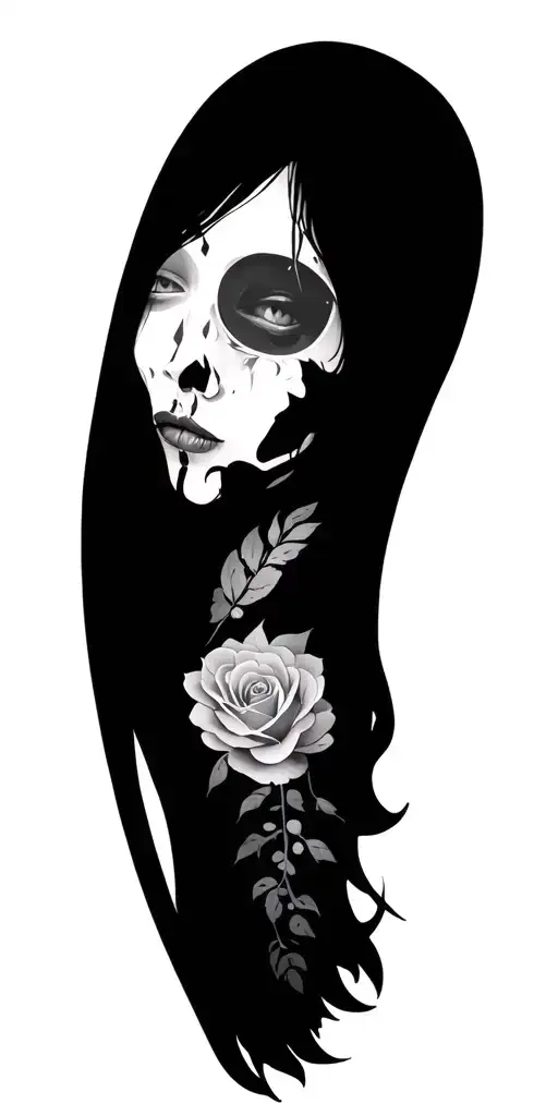 pain is love tattoo design idea